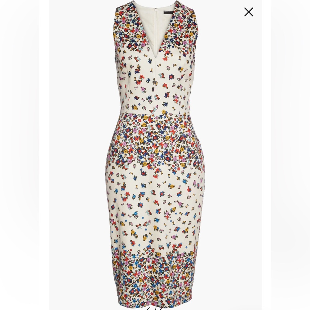 Maggy London Floral Midi Dress - Multicolor